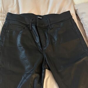 Express Shiny Black Skyscraper pants